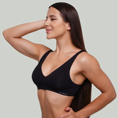 GymBeam Bezešvá podprsenka Black