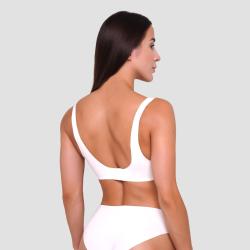 GymBeam Bezešvá podprsenka Chalk