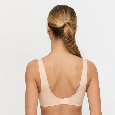 GymBeam Bezešvá podprsenka Comfy Beige