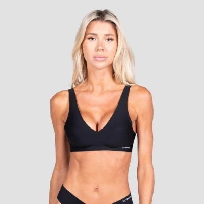 GymBeam Bezešvá podprsenka Comfy Black