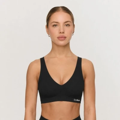 GymBeam Bezešvá podprsenka Comfy Black GymBeam Bezešvá podprsenka Comfy Black