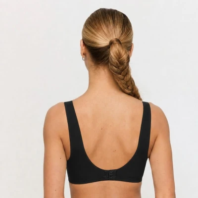 GymBeam Bezešvá podprsenka Comfy Black
