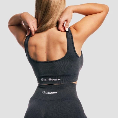 GymBeam Bezešvá sportovní podprsenka Lift Coal