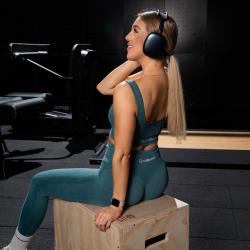 GymBeam Bezešvá sportovní podprsenka Lift Petrol