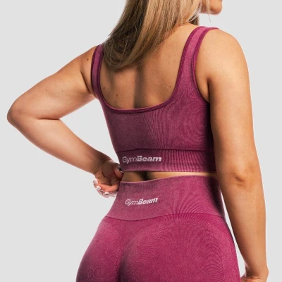 GymBeam Bezešvá sportovní podprsenka Lift Plum