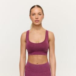 GymBeam Bezešvá športová podprsenka Lift Plum