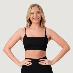 GymBeam Bezešvá športová podprsenka NEO Black