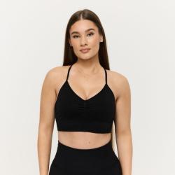 GymBeam Bezšvová športová podprsenka Sculpt Black