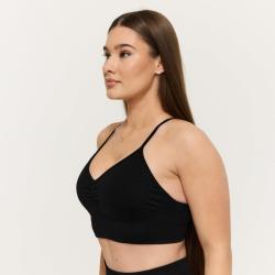 GymBeam Bezšvová športová podprsenka Sculpt Black