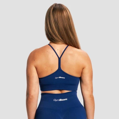 GymBeam Bezešvá sportovní podprsenka Sculpt Navy