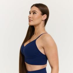 GymBeam Bezešvá športová podprsenka Sculpt Navy