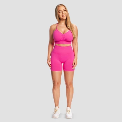 GymBeam Bezešvá sportovní podprsenka Sculpt Rose
