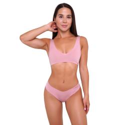 GymBeam Bezešvé kalhotky 3Pack Dusty Rose