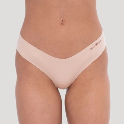 GymBeam Bezešvé kalhotky Comfy 3Pack Beige