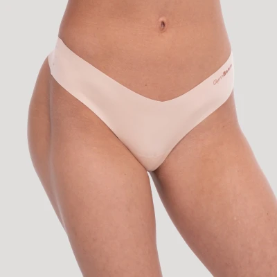 GymBeam Bezešvé kalhotky Comfy 3Pack Beige