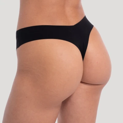 GymBeam Bezešvé kalhotky Comfy 3Pack Black