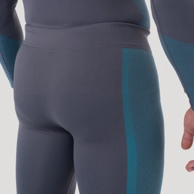 GymBeam Bezešvé legíny OG1 Grey/Blue