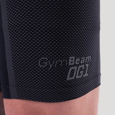 GymBeam Bezešvé šortky OG1 Black/Grey