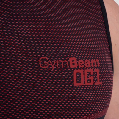 GymBeam Bezešvé tílko OG1 Black/Red