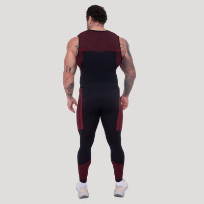 GymBeam Bezešvé tílko OG1 Black/Red