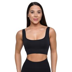 GymBeam Bezešvá športová podprsenka Lift Black