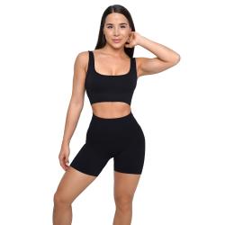GymBeam Bezešvá športová podprsenka Lift Black
