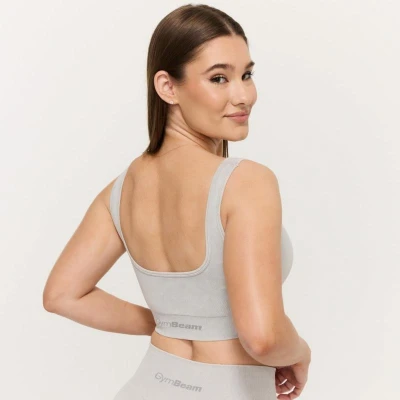 GymBeam Bezešvá sportovní podprsenka Lift Grey