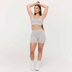 GymBeam Bezešvá športová podprsenka Lift Grey