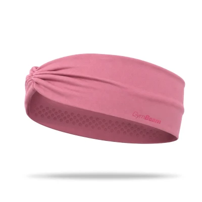 GymBeam Bow Pink dámská čelenka na běh