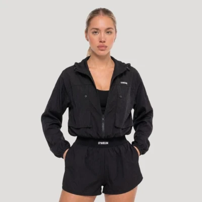 GymBeam Dámská bunda Flow Black