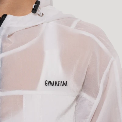 GymBeam Dámská bunda Flow White