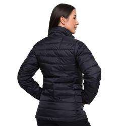 GymBeam Dámská bunda Puffer Black/Orange