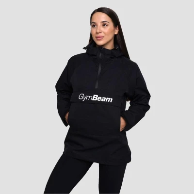 GymBeam Dámská bunda Rain Smock Black POUZE M (VÝPRODEJ)