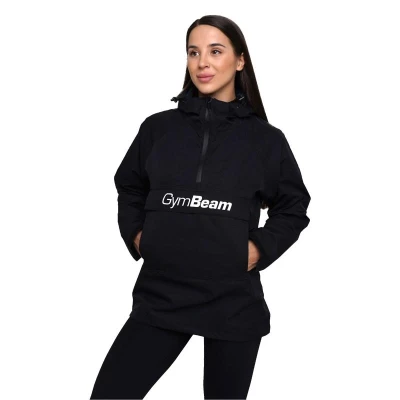 GymBeam Dámská bunda Rain Smock Black POUZE M (VÝPRODEJ)