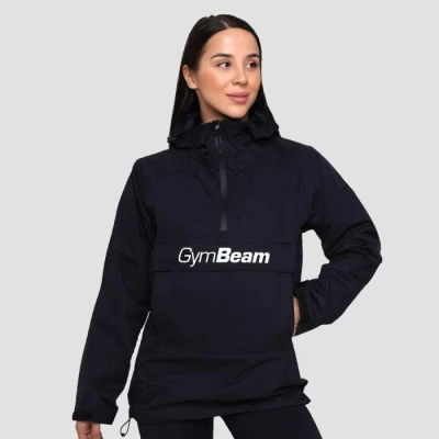 GymBeam Dámská bunda Rain Smock Black POUZE S (VÝPRODEJ)