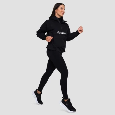 GymBeam Dámská bunda Rain Smock Black POUZE S (VÝPRODEJ)