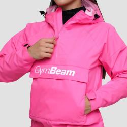 GymBeam Dámská bunda Rain Smock Fuchsia POUZE L (VÝPRODEJ)