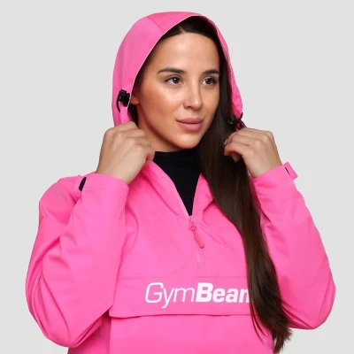 GymBeam Dámská bunda Rain Smock Fuchsia POUZE M (VÝPRODEJ)