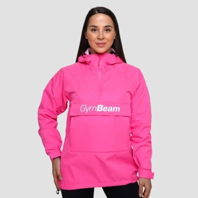 GymBeam Dámská bunda Rain Smock Fuchsia POUZE XL (VÝPRODEJ)