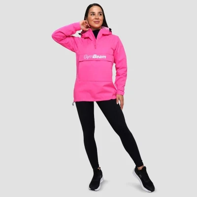GymBeam Dámská bunda Rain Smock Fuchsia POUZE XL (VÝPRODEJ)