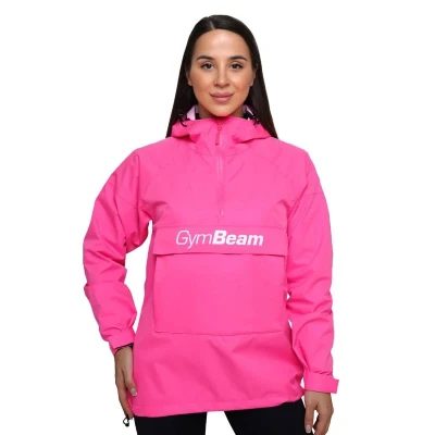GymBeam Dámská bunda Rain Smock Fuchsia POUZE XL (VÝPRODEJ)