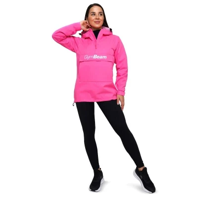 GymBeam Dámská bunda Rain Smock Fuchsia POUZE XL (VÝPRODEJ)