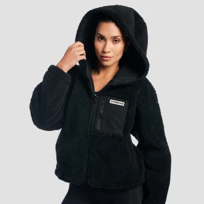 GymBeam Sherpa Black dámská bunda