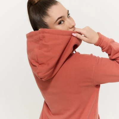 GymBeam Dámská Longline mikina Limitless Cinnamon