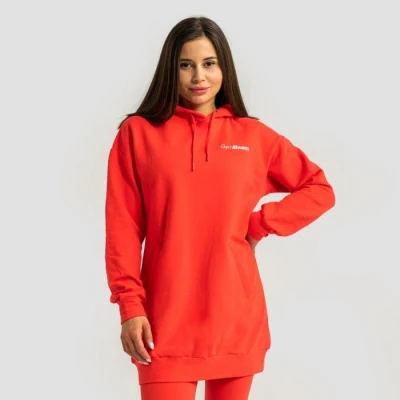 GymBeam Dámská Longline mikina Limitless Hot Red