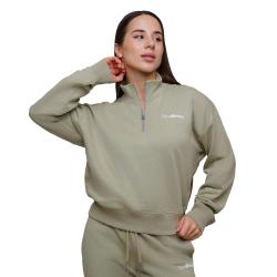 GymBeam Dámská mikina Agile ½ Zip Sage