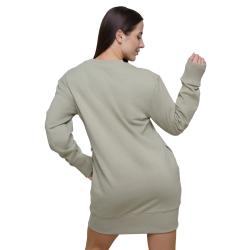GymBeam Dámská mikina Agile Longline Sage