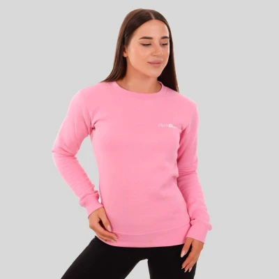 GymBeam Dámská mikina Basic Jumper Baby Pink