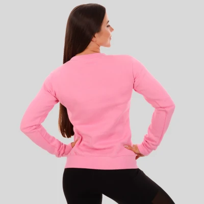 GymBeam Dámská mikina Basic Jumper Baby Pink