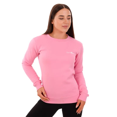 GymBeam Dámská mikina Basic Jumper Baby Pink